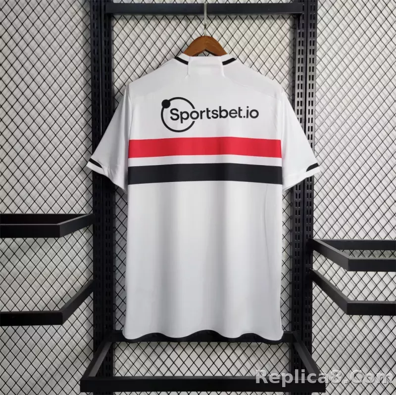 23-24 Sao Paulo FC Home Soccer Jersey - detail