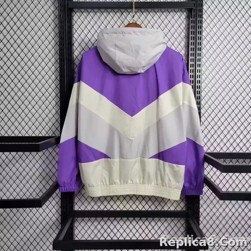2023 São Paulo Windbreaker Purple Soccer Jersey 1:1 Thai Quality - detail