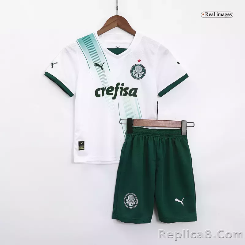 23-24 SE Palmeiras Away Kids Kit Jersey+Shorts