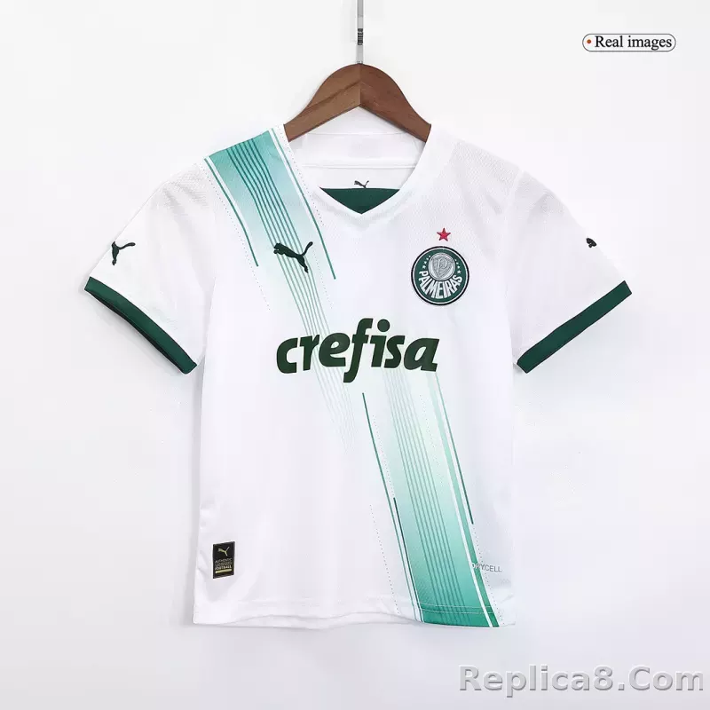 23-24 SE Palmeiras Away Kids Kit Jersey+Shorts - detail