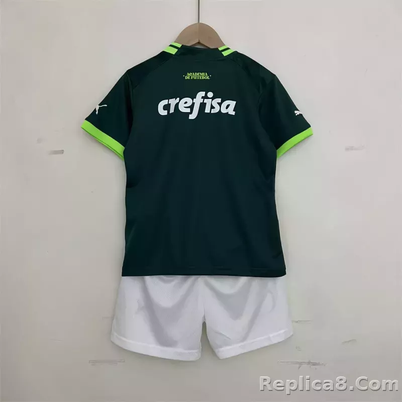 23-24 SE Palmeiras Home Kids Kit Jersey+Shorts - detail