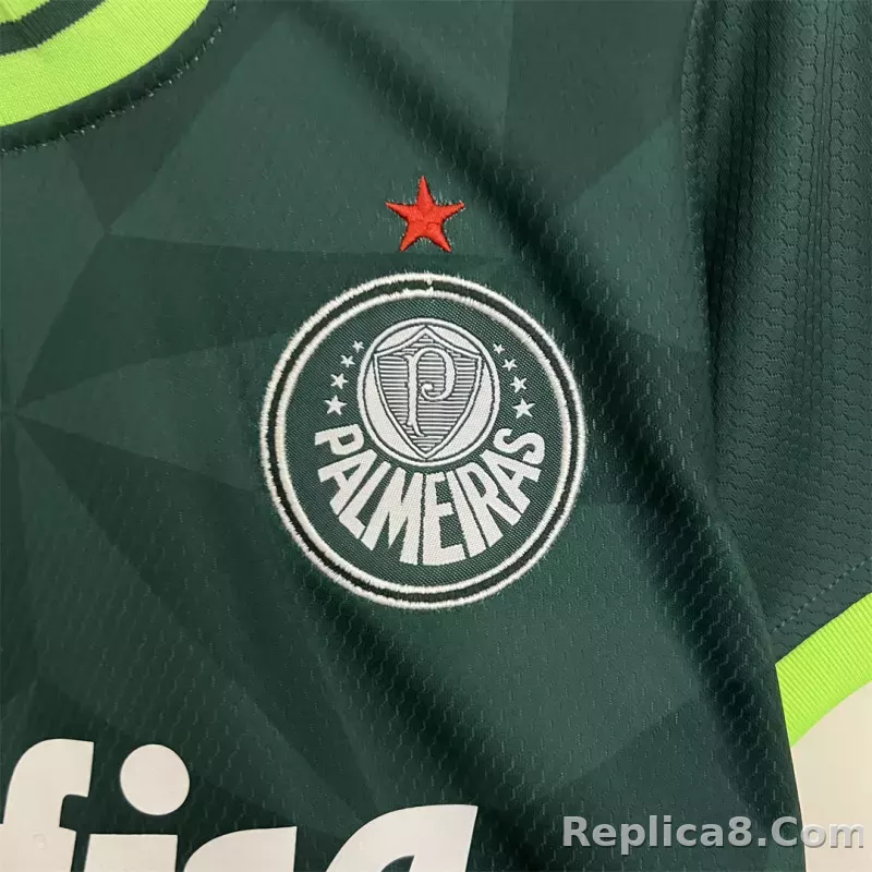 23-24 SE Palmeiras Home Kids Kit Jersey+Shorts - detail