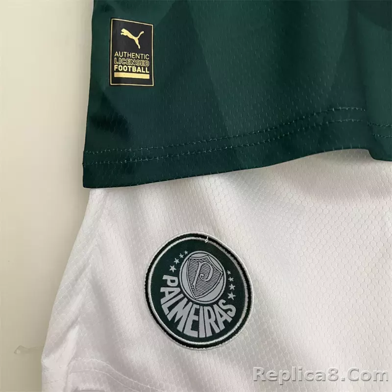 23-24 SE Palmeiras Home Kids Kit Jersey+Shorts - detail