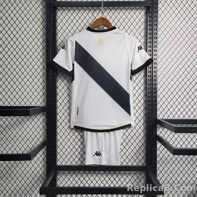 23-24 Vasco da Gama Away Kids Kit Jersey+Shorts - detail