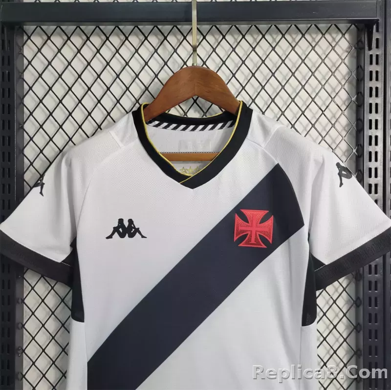 23-24 Vasco da Gama Away Kids Kit Jersey+Shorts - detail
