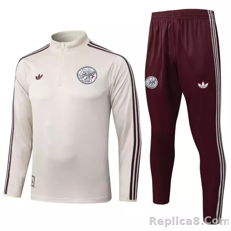 25-26 Ajax Zipper Sweat Kit(Top+Pants) Off White