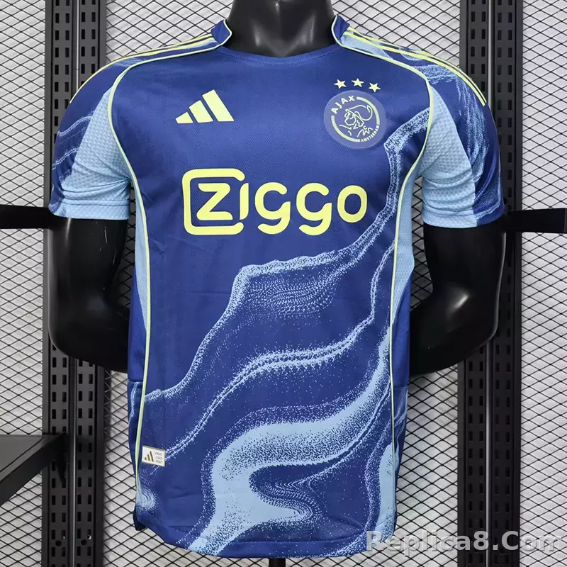 25-26 Ajax Away Soccer Jersey Player Version