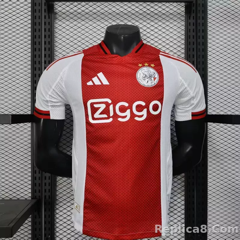 25-26 Ajax Home Soccer Jersey Player Version