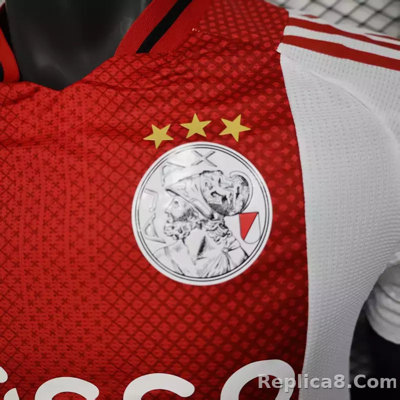 25-26 Ajax Home Soccer Jersey Player Version - detail