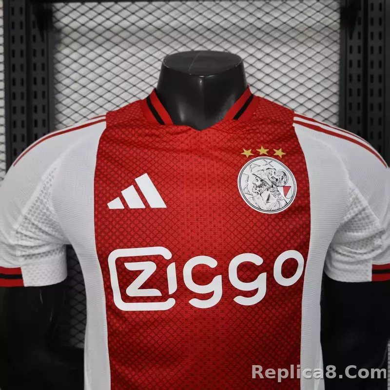 25-26 Ajax Home Soccer Jersey Player Version - detail