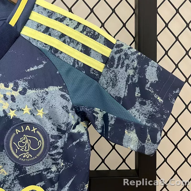 24-25 Ajax Away Kids Kit Jersey+Shorts - detail