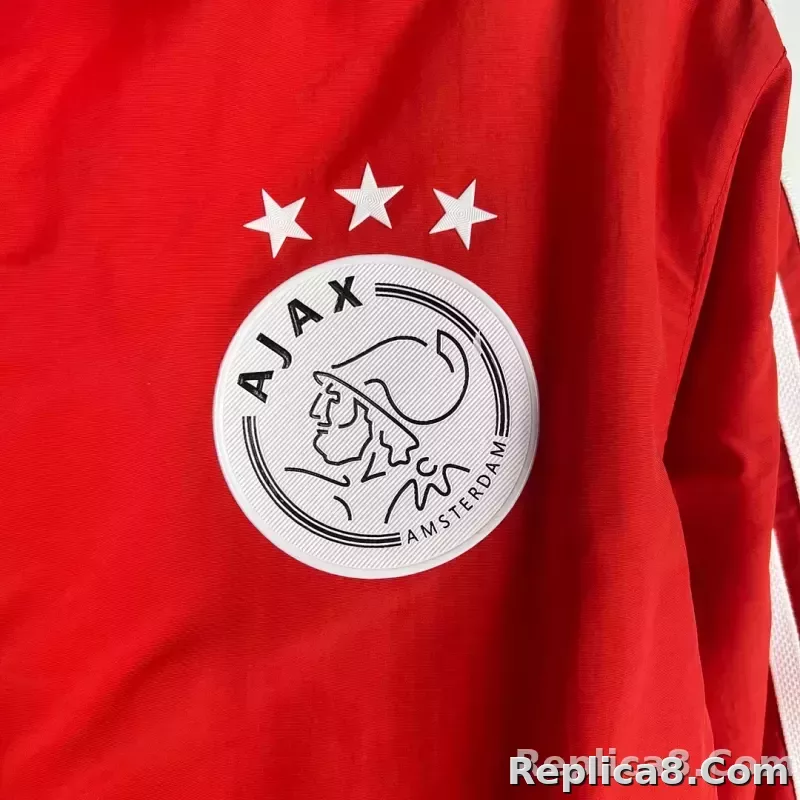 2023/2024 Ajax Reversible Windbreaker（Red-White）Soccer Jersey 1:1 Thai Quality - detail