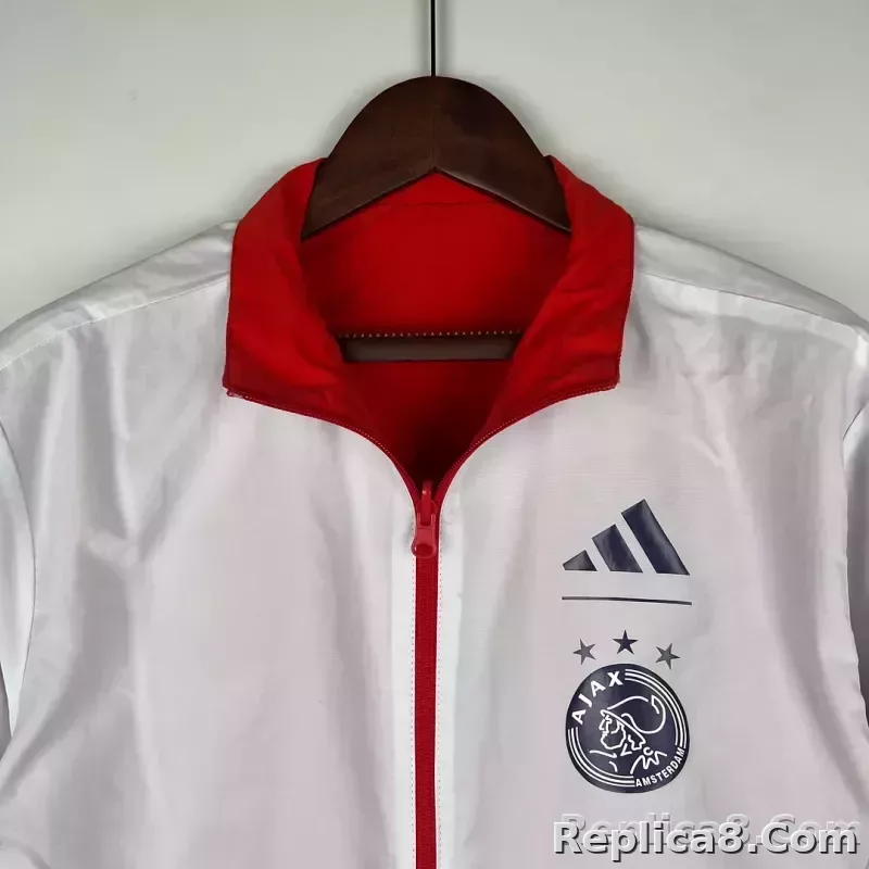 2023/2024 Ajax Reversible Windbreaker（Red-White）Soccer Jersey 1:1 Thai Quality - detail