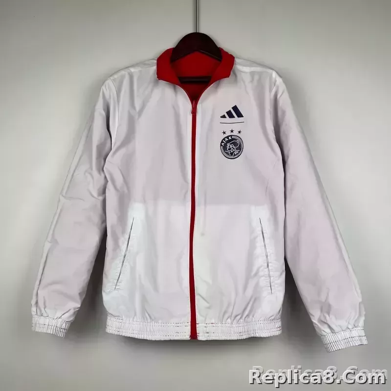 2023/2024 Ajax Reversible Windbreaker（Red-White）Soccer Jersey 1:1 Thai Quality - detail