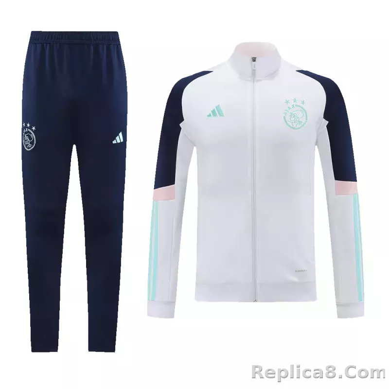 Ajax Training Kit (Jacket+Pants) White 2023/24 - detail
