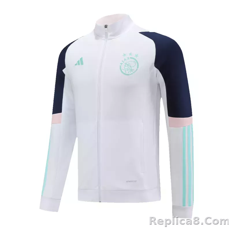 Ajax Training Kit (Jacket+Pants) White 2023/24 - detail