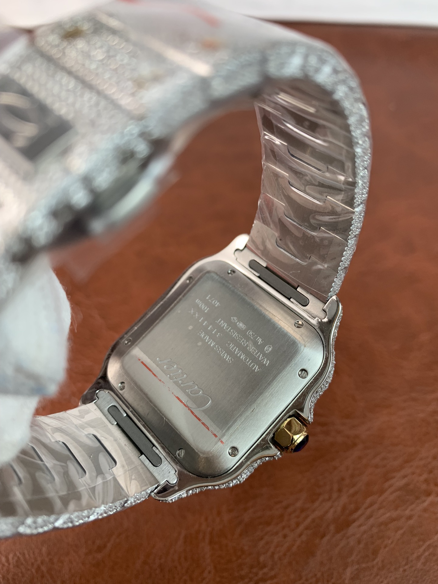 Cartier Santos WSSA0009 CZ stones two tone - gallery