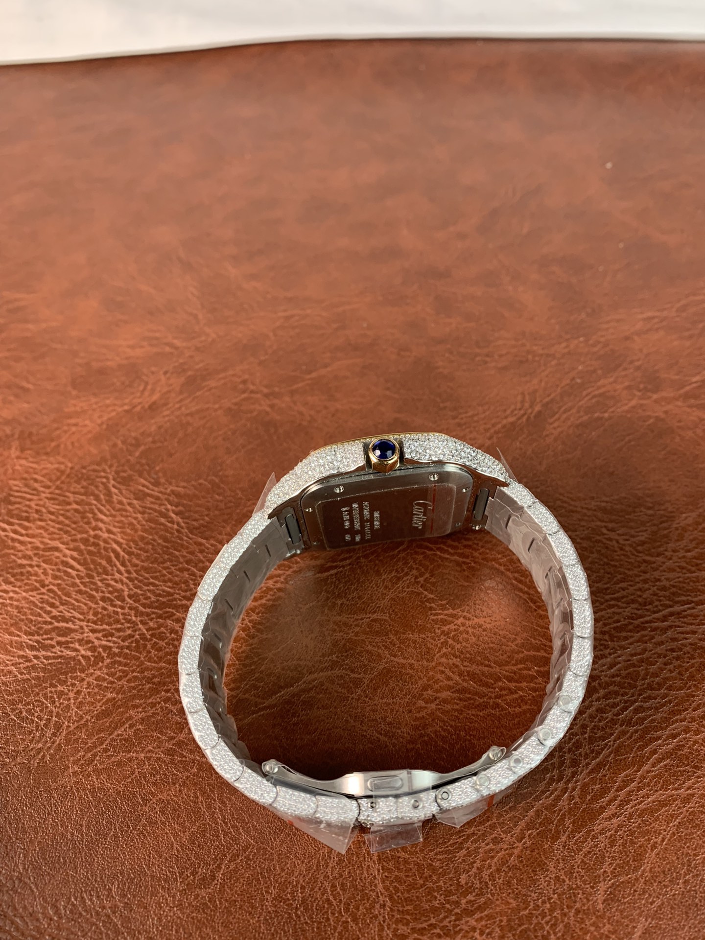 Cartier Santos WSSA0009 CZ stones two tone - gallery