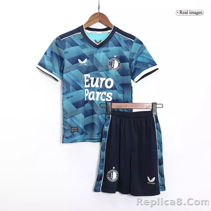 23-24 Feyenoord Away Kids Kit Jersey+Shorts