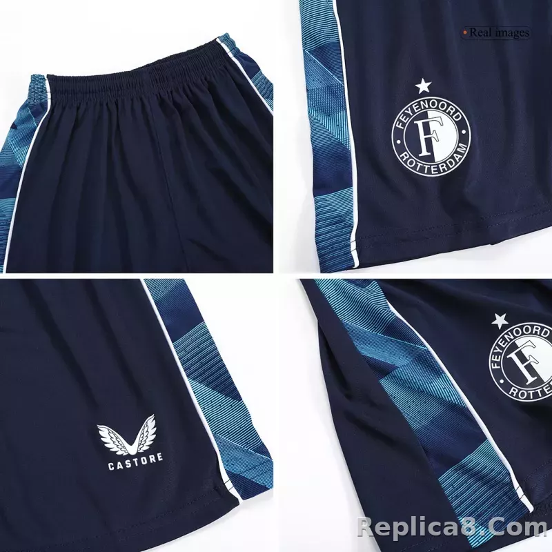 23-24 Feyenoord Away Kids Kit Jersey+Shorts - detail