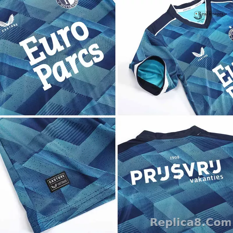 23-24 Feyenoord Away Kids Kit Jersey+Shorts - detail