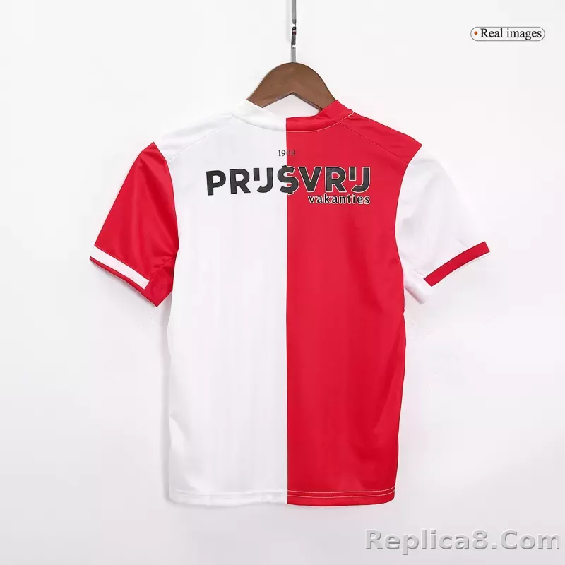 23-24 Feyenoord Home Kids Kit Jersey+Shorts - detail