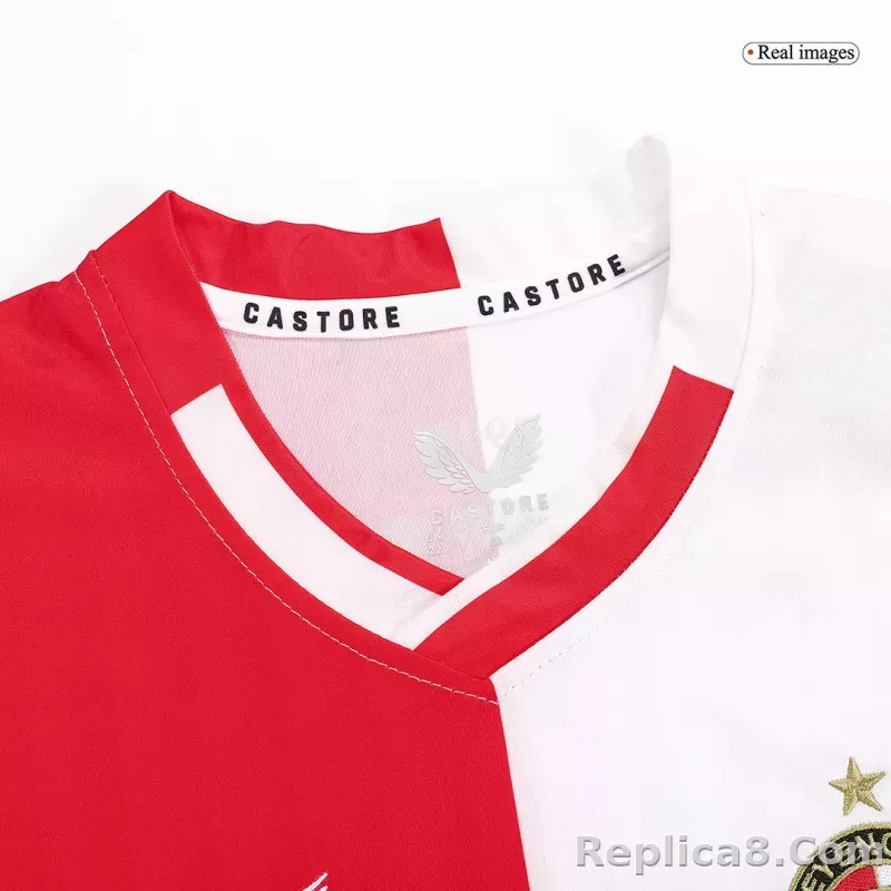 23-24 Feyenoord Home Kids Kit Jersey+Shorts - detail