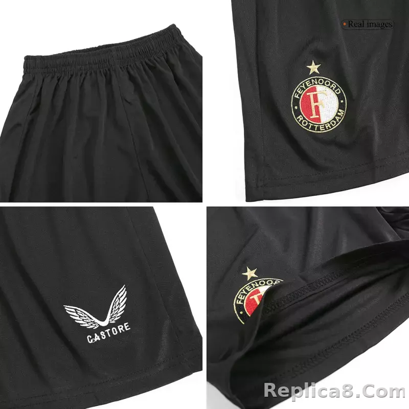 23-24 Feyenoord Home Kids Kit Jersey+Shorts - detail