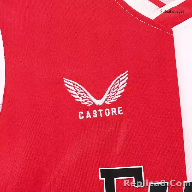 23-24 Feyenoord Home Kids Kit Jersey+Shorts - detail