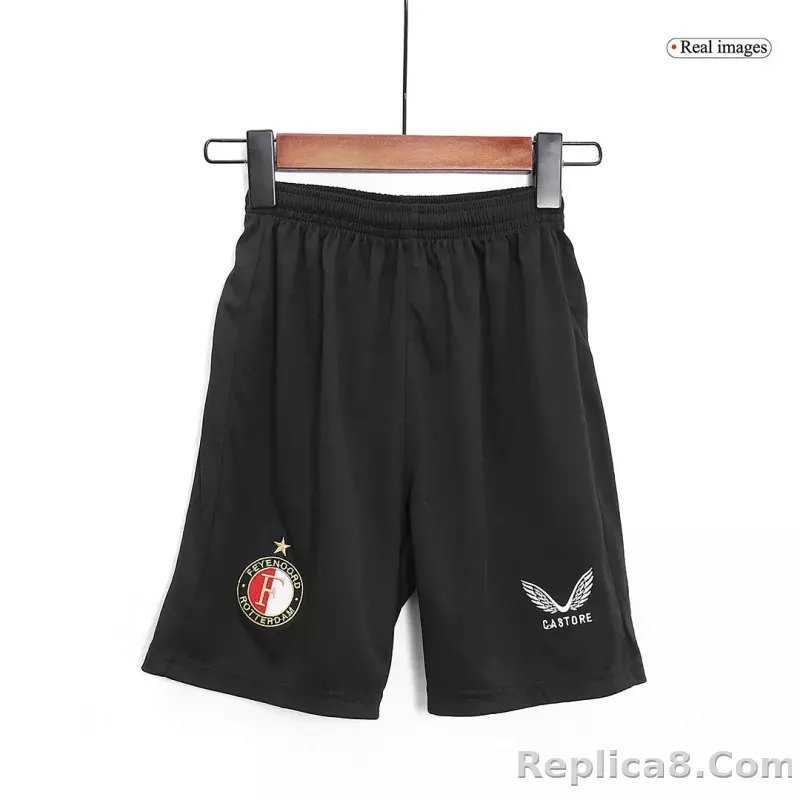 23-24 Feyenoord Home Kids Kit Jersey+Shorts - detail