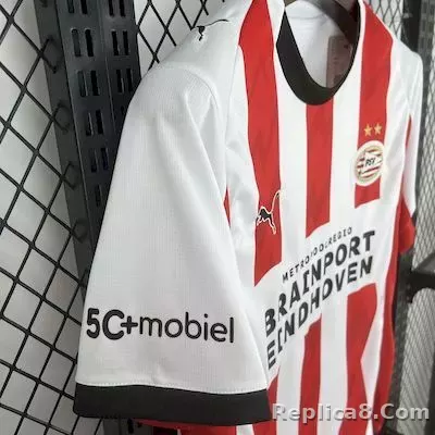 25-26 PSV Eindhoven Home Soccer Jersey - detail