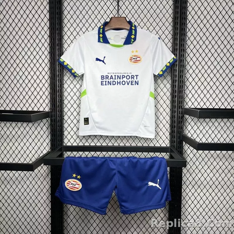 24-25 PSV Eindhoven Third Away Kids Kit Jersey+Shorts