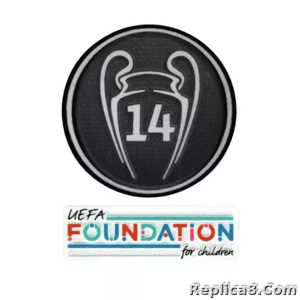 Original Player Issue 2022-23 UEFA Champions League Winner 14 Patch Real Madrid
