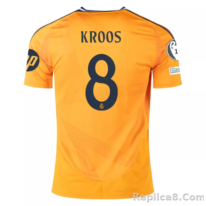 Real Madrid 24/25 #8 KROOS UEFA Champions League Away kit Nameset Printing