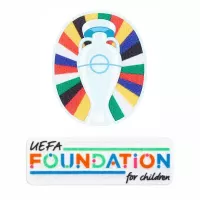 2024 UEFA Euro 2024 Cup + Foundation Football Arm Shirt Sleeve Patch Badge Set - view 1