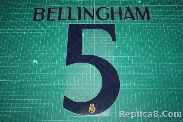 Real Madrid 23/24 #5 BELLINGHAM UEFA Champions League Homekit Nameset Printing