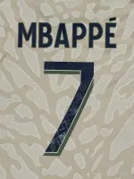 2023-24 PSG Paris Fourth Name Number Set #7 MBAPPE Ligue One Repro - view 1