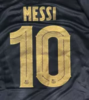2020-21 Barcelona Away Name Number Set #10 MESSI Gold Champions League - view 1