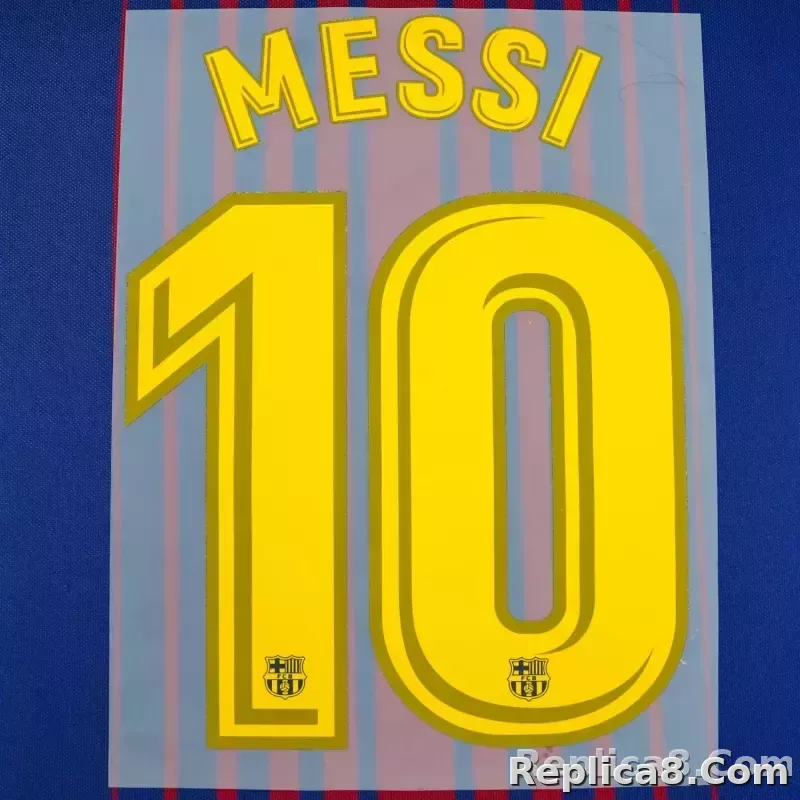 2017/18 FC Barcelona Home Name Set Messi #10