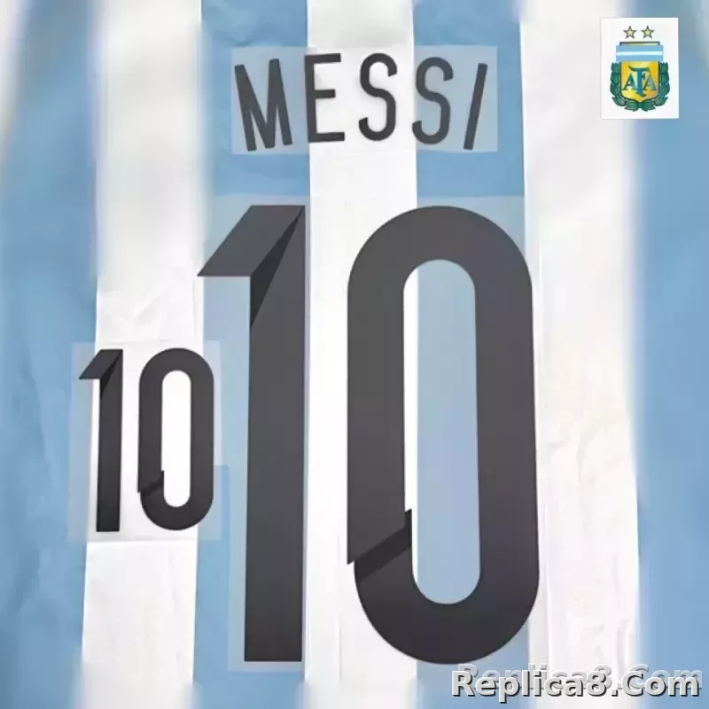 2012-13 Argentina Home Name Number Set #10