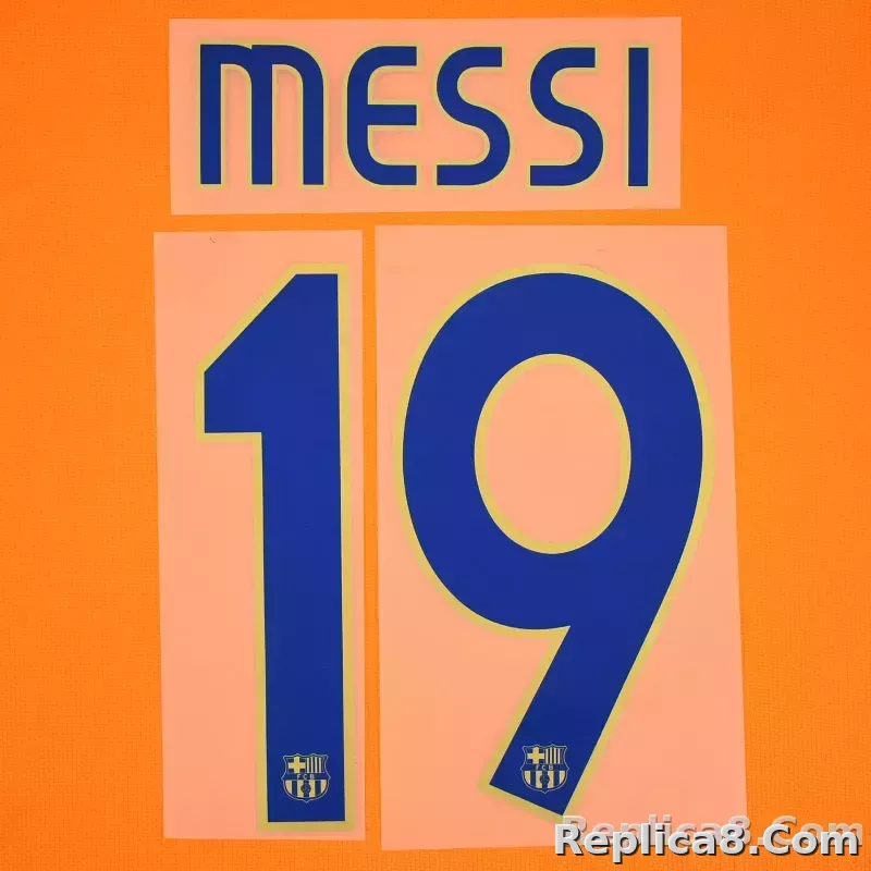 2007-08 Barcelona Third Name Number Set #19 MESSI