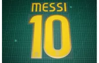 Barcelona 08/09 #10 MESSI Homekit / 3rd Awaykit Nameset Printing - view 1