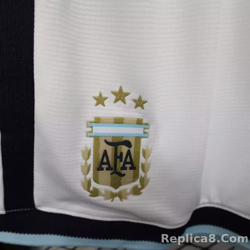 2026 Argentina Home World Cup Shorts Player Version White - detail