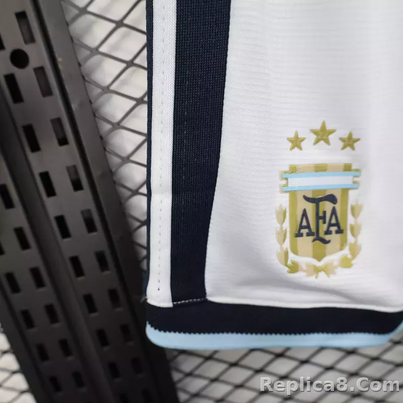 2026 Argentina Home World Cup Shorts Player Version White - detail
