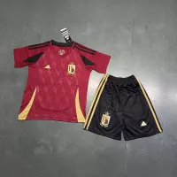 2024 Belgium Euro Cup Home Kids Kit Jersey+Shorts - view 1