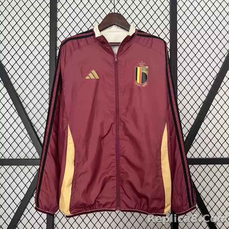 2024 Belgium Reversible Double-Sides Windbreaker Jacket - detail