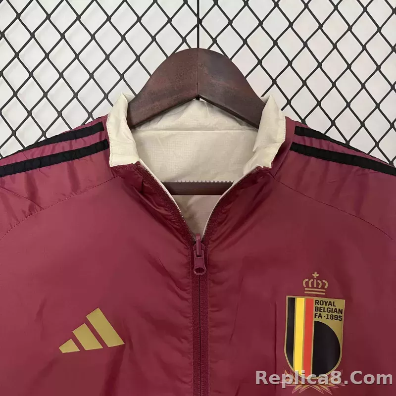2024 Belgium Reversible Double-Sides Windbreaker Jacket - detail
