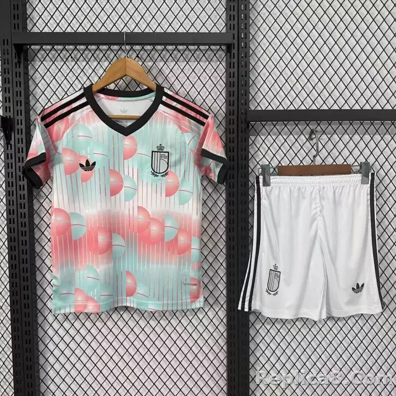 2026 Belgium World Cup Away Football Kids Kit Jersey+Shorts