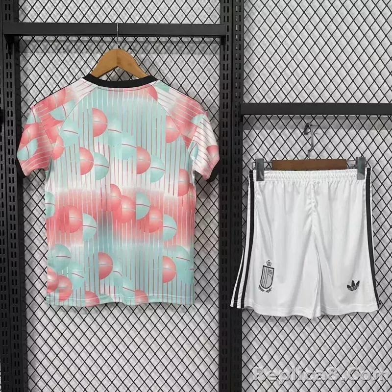 2026 Belgium World Cup Away Football Kids Kit Jersey+Shorts - detail