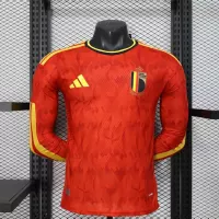 2026 Belgium World Cup Home Football Jersey Player Version Long Sleeve - view 1